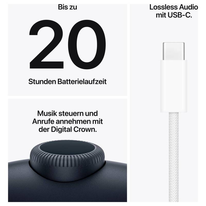 Apple AirPods Max 2 Over Ear Kopfhörer Bluetooth Stereo Noise Cancelling Headset - 0195951039176