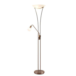B-Ware Lindby Felicia Deckenfluter Stehleuchte Stehlampe Lampe Leuchte Leselampe nickel