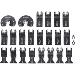 2x B-Ware TOOLCRAFT Multifunktionswerkzeug Set Aufsatz Werkzeugaufnahme 24-teilig 2 SETS