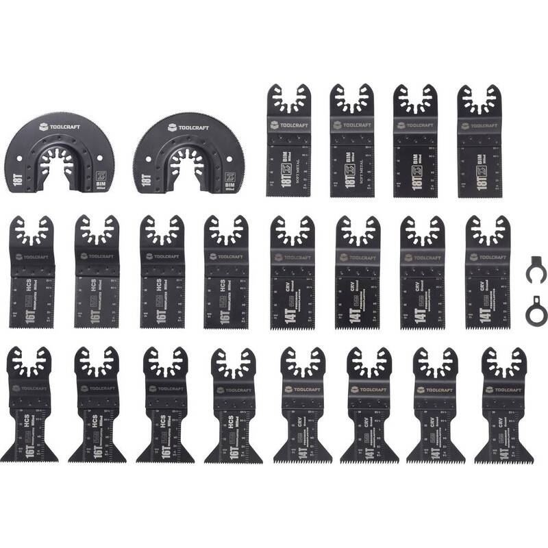 TOOLCRAFT Multifunktionswerkzeug Set Aufsatz Werkzeugaufnahme 24-teilig 2 SETS - 4064161482149