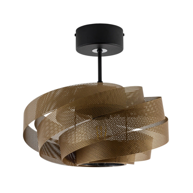 Domiluce Deckenleuchte Lampe Vento Metall schwarz gold E27 LED Ø 40 cm Lampe - 5905563004364