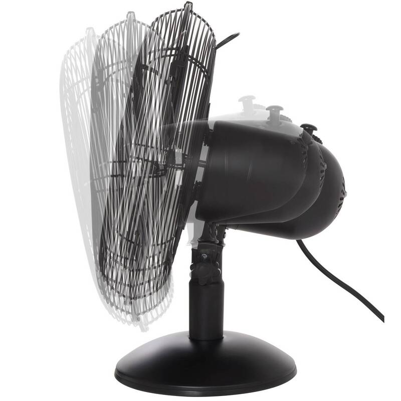 Sygonix Tischventilator SY-6904456 Ventilator Lüfter 30W leise kompakt schwarz - 4064161489315