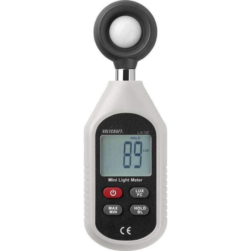 Voltcraft Luxmeter VC-8314265 LX-10 Beleuchtungsstärke 0-199900 lx digital 106g - 4053199527298