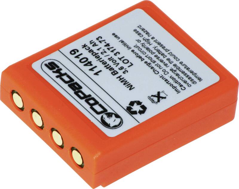 Copacks Kran Fernbedienung Akku Geräteakku 3.6 V 2100 mAh HBC FUB6N 4 STÜCK - 2050006207727