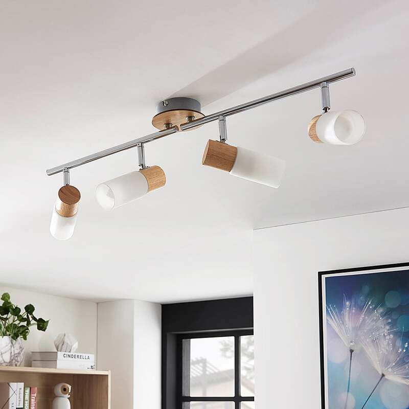 Lindby Deckenstrahler Deckenspot Christoph Holz Glas weiß Lampe Leuchte - 4251096546521