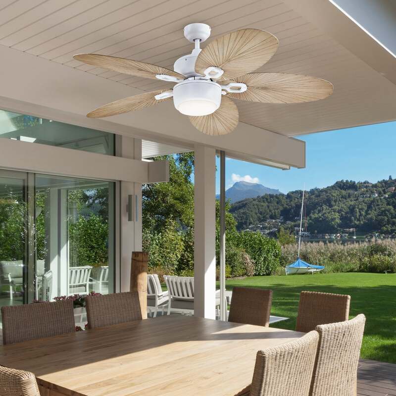 Westinghouse Deckenventilator grau leise mit Licht 7316440 für Räume bis 20m² - 4895105614216