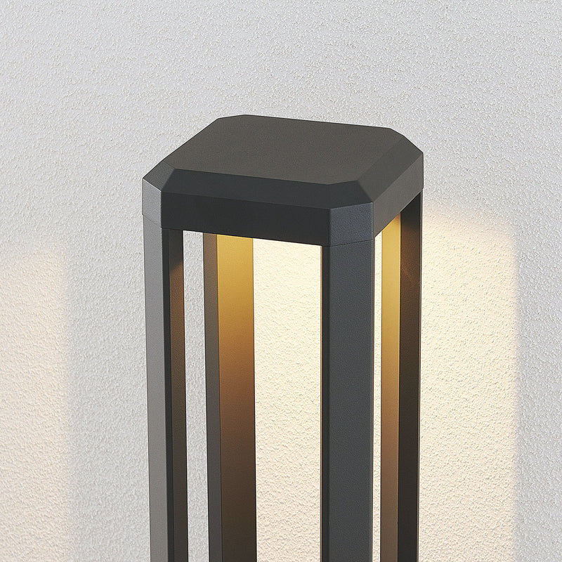 Lucande Wegeleuchte Gartenleuchte Fery LED Pollerleuchte anthrazit 80cm IP65 - 4251096556933