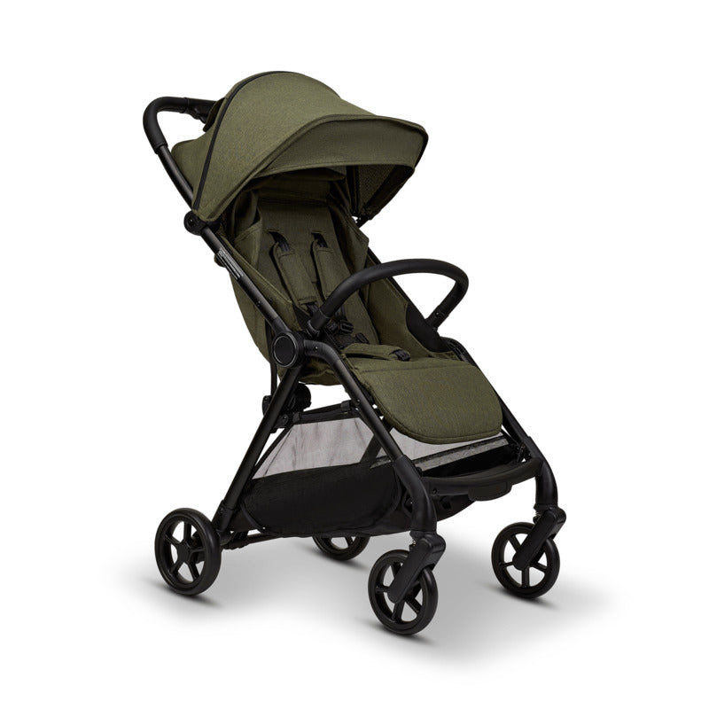 LITTLE ONE Quickfold Buggy Green Melange leicht faltbar mit Sonnendach 22 kg - 4025583042595