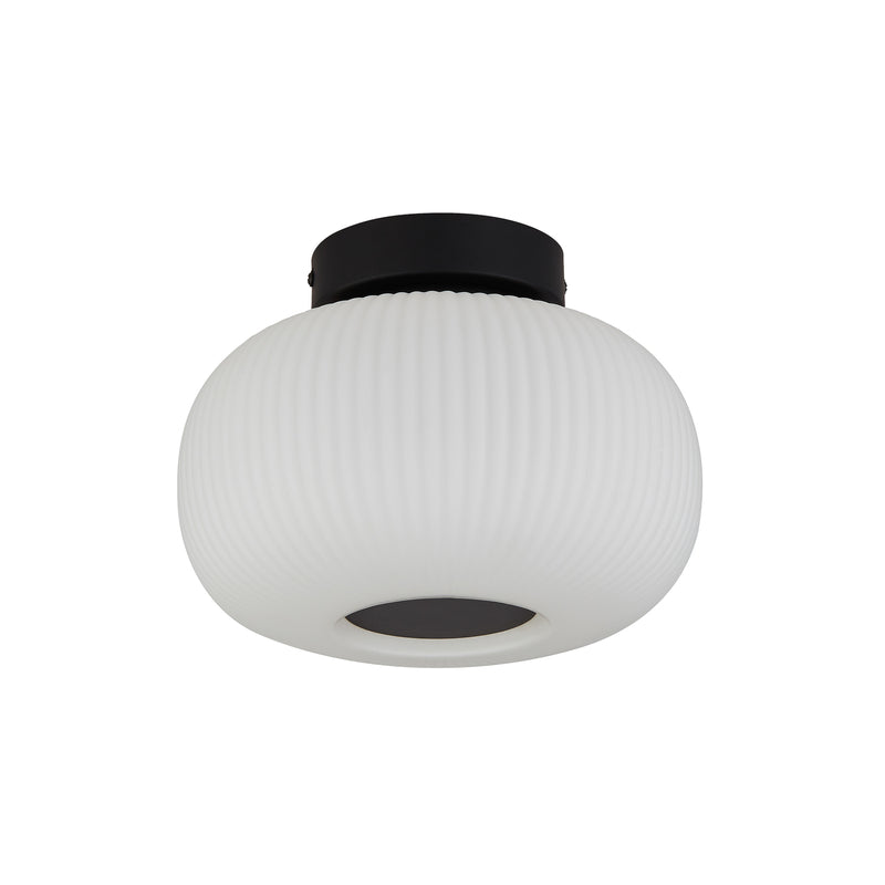 Searchlight Deckenleuchte Lumina LED Lampe dimmbar schwarz weiß Ø24cm 18cm - 5053423163826