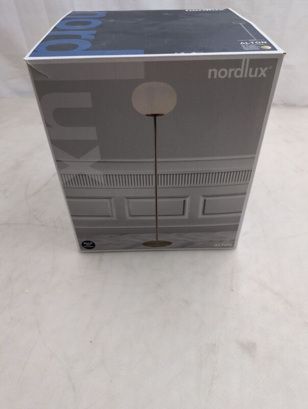 Nordlux Stehleuchte Alton Lampe Messing LED E27 150cm Leuchte elegant weiß 28cm - 5704924001086