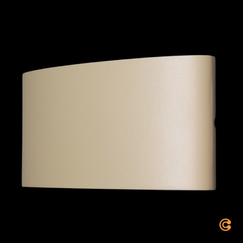 Paul Neuhaus Außenwandleuchte Wandlampe LED Lampe Carlo 17 cm sand Aluminium - 4012248398586