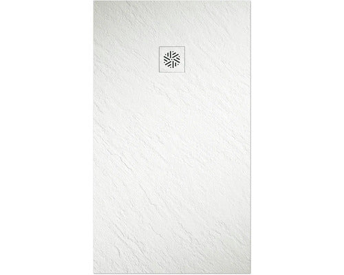 Jungborn Duschwanne Duschtasse Cento Mineralguss Kunststein Weiß Bad 140x80 cm - 8435398537449