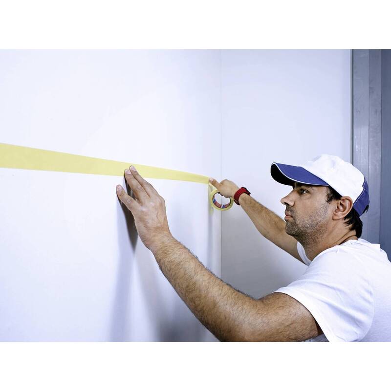 Tesa Kreppband Präzisionskrepp Gelb 50m x 19mm Handabreißbar 1 Rolle 30N/cm - 4042448816092