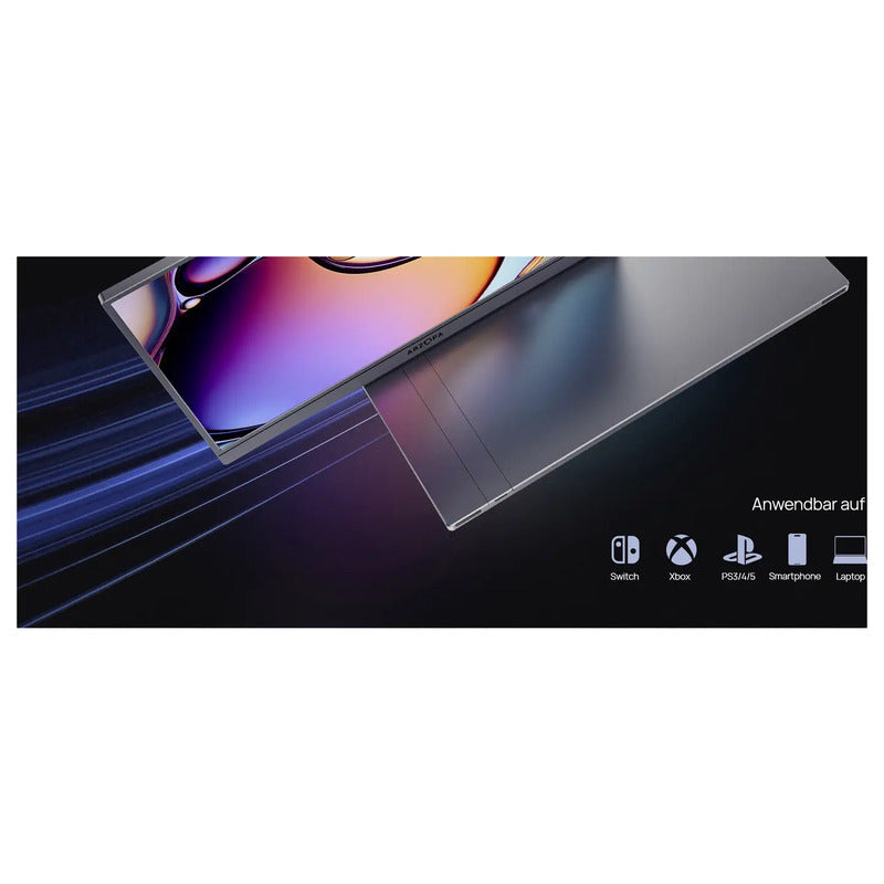 Arzopa Portabler Monitor Bildschirm 16,1 Zoll QHD 2560x1440 HDMI USB-C schwarz - 6975114120248