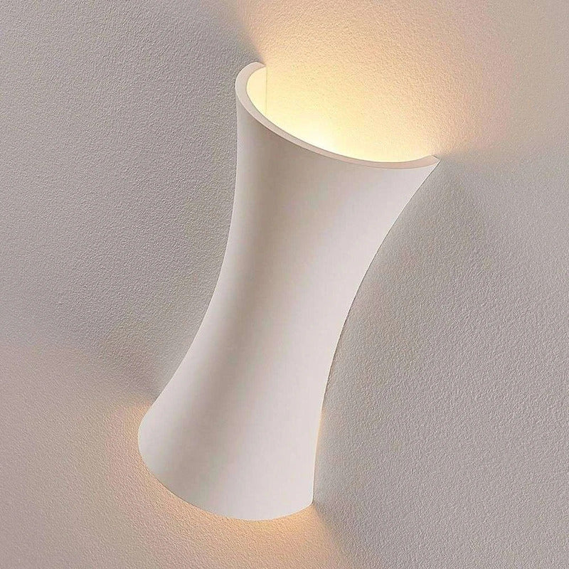 Lindby Wandleuchte Edon LED Wandlampe Gips dimmbar weiß 30x15cm IP20 2-flammig - 4251096547719
