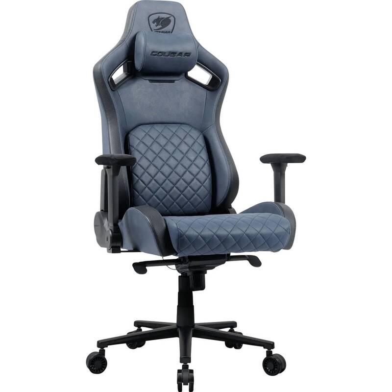 Cougar Gamingstuhl Defensor S Navy gepolstert Stuhl 150kg ergonomisch Navy - 4711649770051