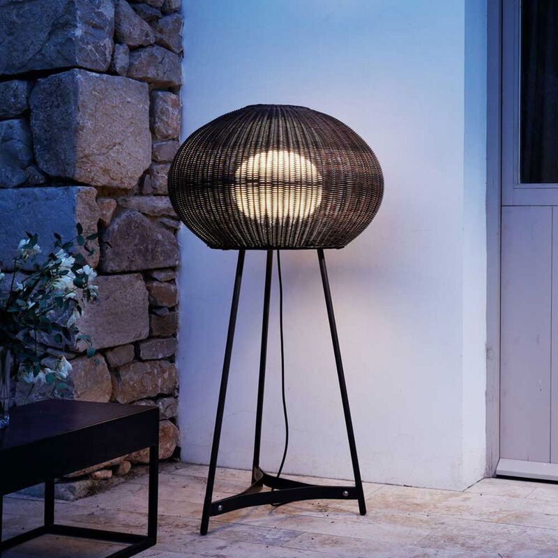 Bover Außenstehleuchte Gartenleuchte Garota P/02 LED Lampe braun 149cm hoch - 8435493709680