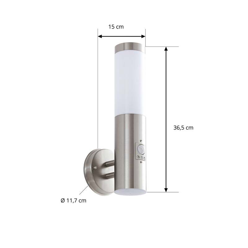 Lindby Kristof Sensor Außenwandleuchte Wandleuchte Lampe Leuchte Wandlampe E27 - 4251096517767