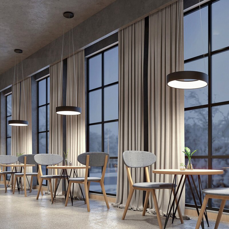 Arcchio Pendelleuchte Hängelampe LED Aleksi schwarz Eisen Kunststoff dimmbar877 - 4251911701968