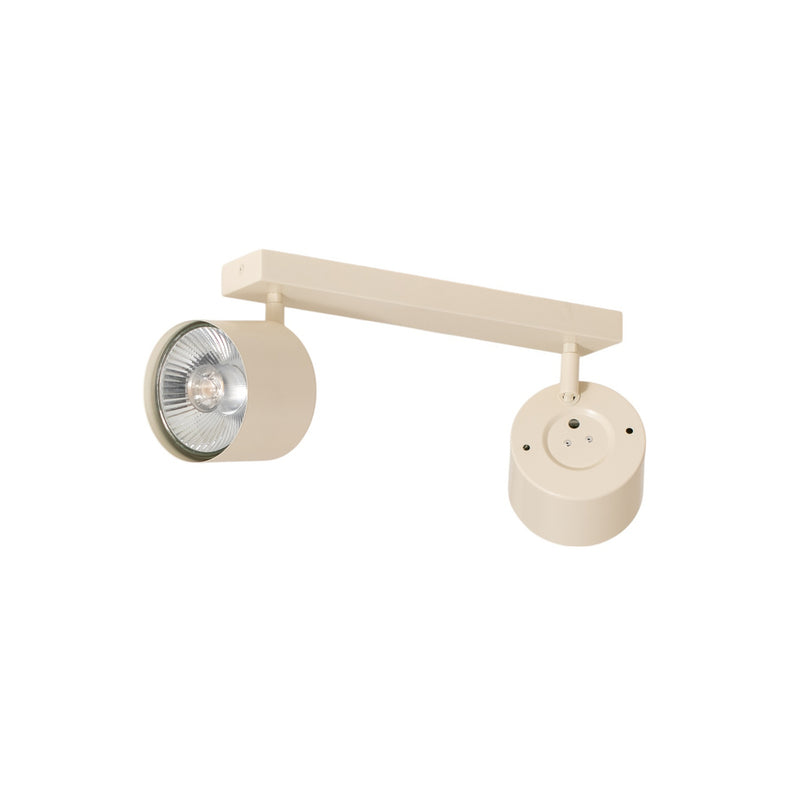 Deckenspot Chloe verstellbar 2-flammig beige Stahl dimmbar GU10 15W LED - 5902553234985