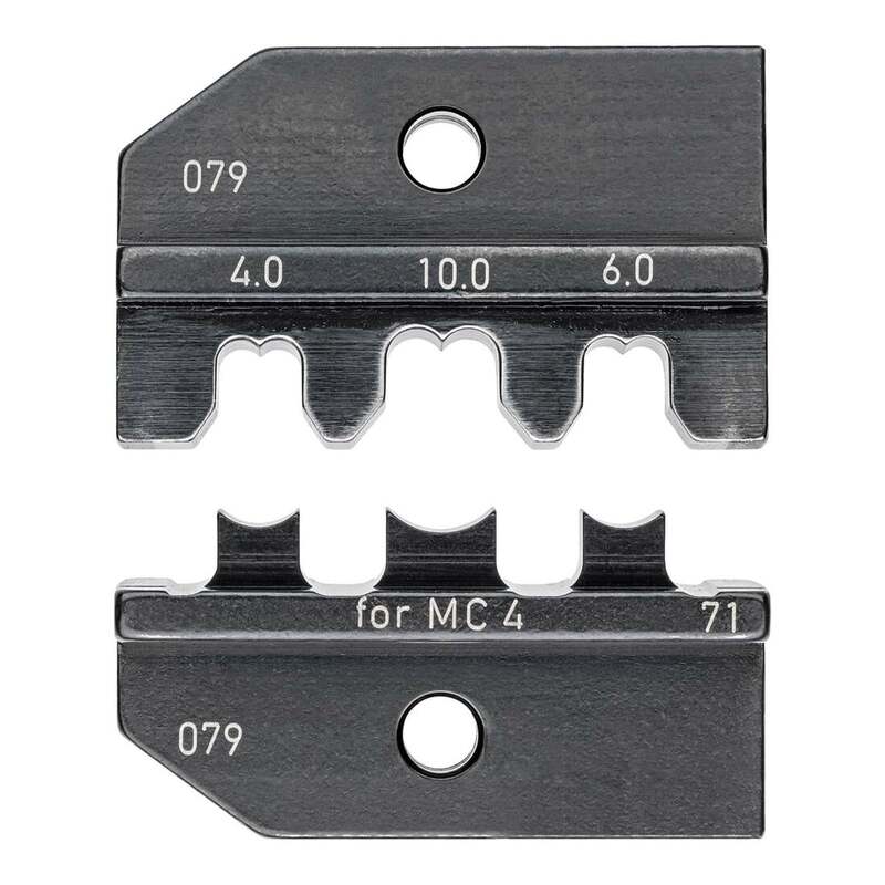 Knipex Crimpeinsatz MC4 EVO2 für Solar-Steckverbinder 4-10mm² F-Crimp 3 Nester - 4003773075066
