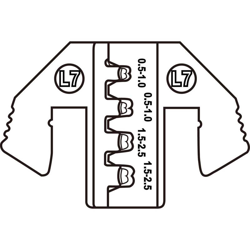 TOOLCRAFT Crimpgesenk Einsatz JPT 2.8K Kontakt Junior PZ-500 0.5-2.5mm² - 4064161259673