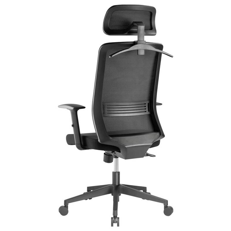 SpeaKa Professional Bürodrehstuhl ergonomisch SP-MOC-001 schwarz 150kg - 4064161408996