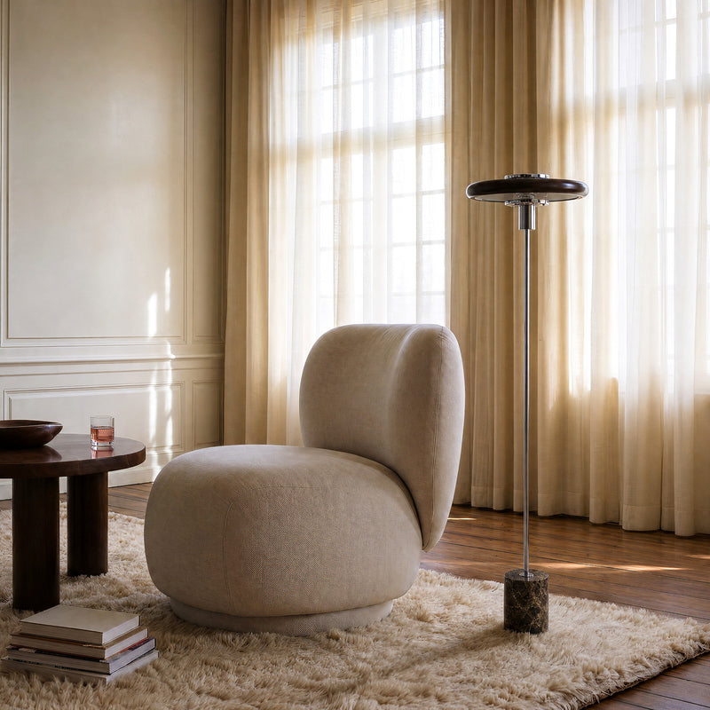 Lindby Stehleuchte Branford LED Retro Lampe Stehlampe Leuchte braun 130cm - 0000010053898