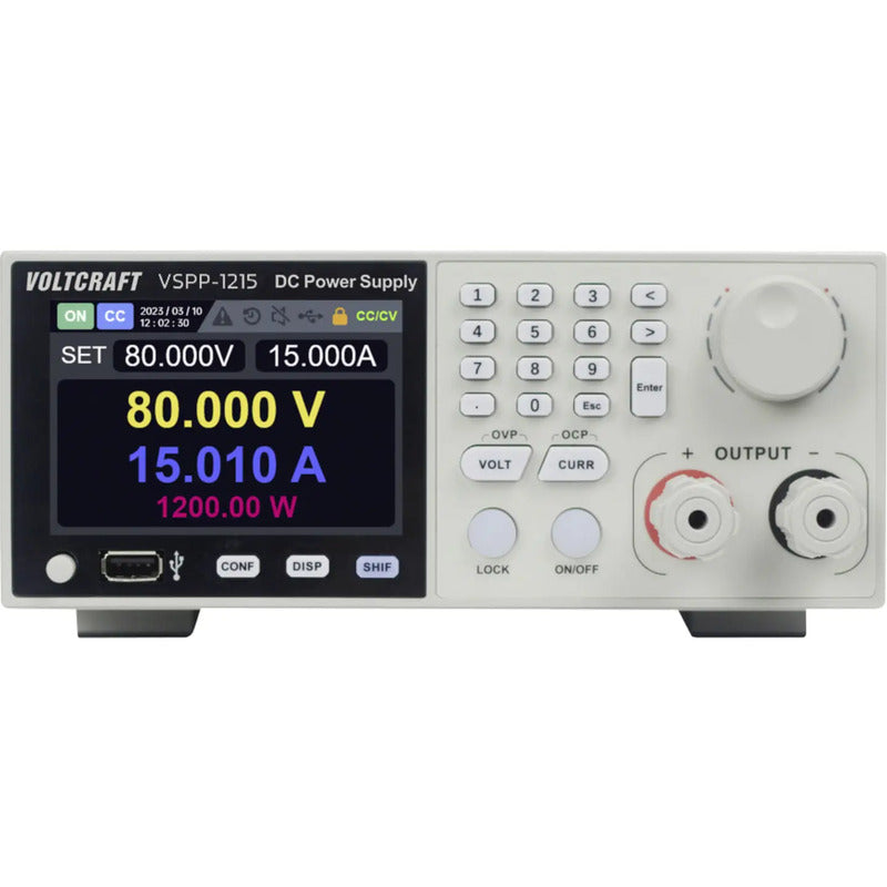 Voltcraft Labornetzgerät VSPP-1215 einstellbar 0-150V 20A 1200W USB LAN - 4064161479163