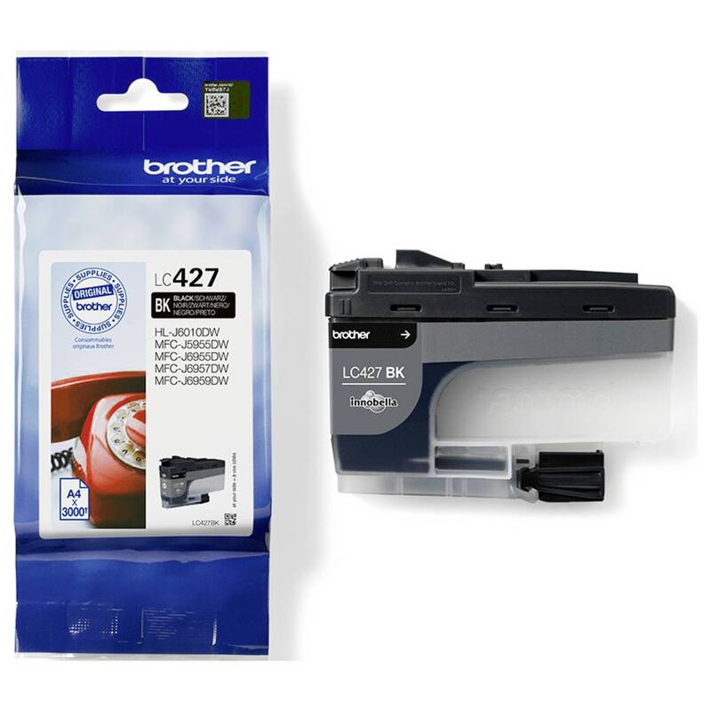 Brother Druckerpatrone LC427BK Schwarz Original Tinte für Drucker 3000 Seiten - 4977766815468