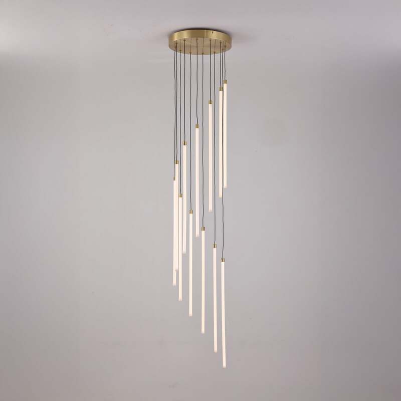 Searchlight Hängelampe Hängeleuchte Flare LED Pendelleuchte dimmbar messing - 5053423301945