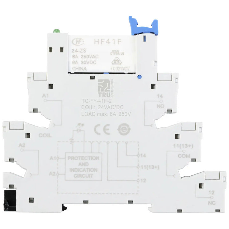 Tru Components Industrierelais TC-FY-41F-2 24V Schaltrelais 6A schwarz - 4064161223278
