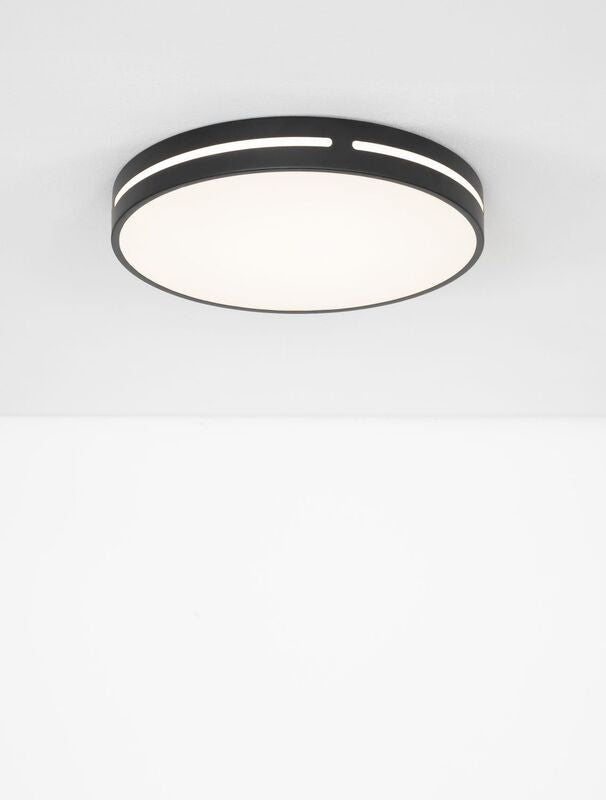 Nova Luce Deckenleuchte Deckenlampe WHEEL LED Schwarz Warmweiß 45 cm 30 W Lampe - 5212017431592