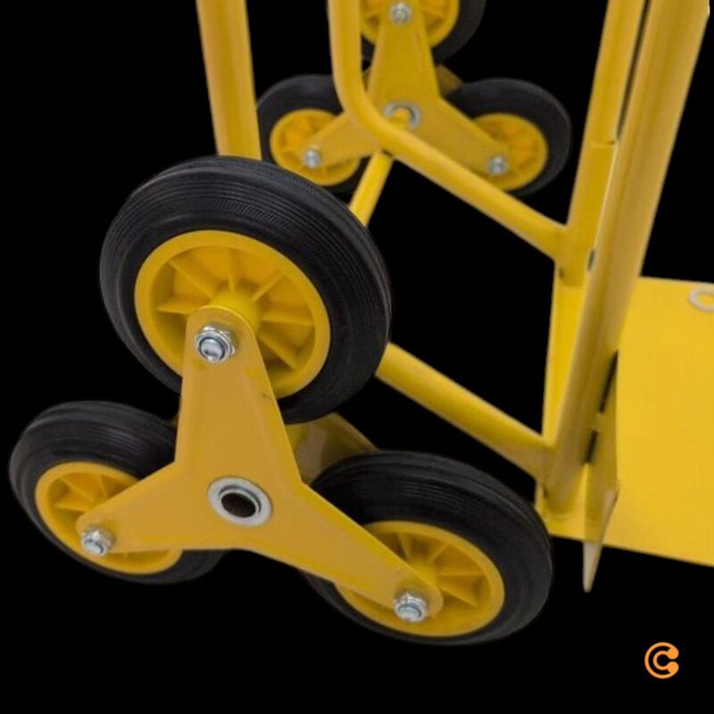 Stanley Sackkarre Stahl Treppenkarre 200kg Handwagen Transportwagen gelb - 8717496635235