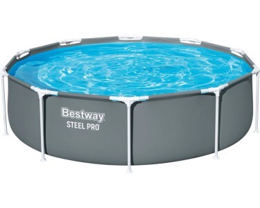 Bestway Steel Pro Standpool Ø 305cm Höhe 76cm grau mit SealLock-System Garten - 6927088818409