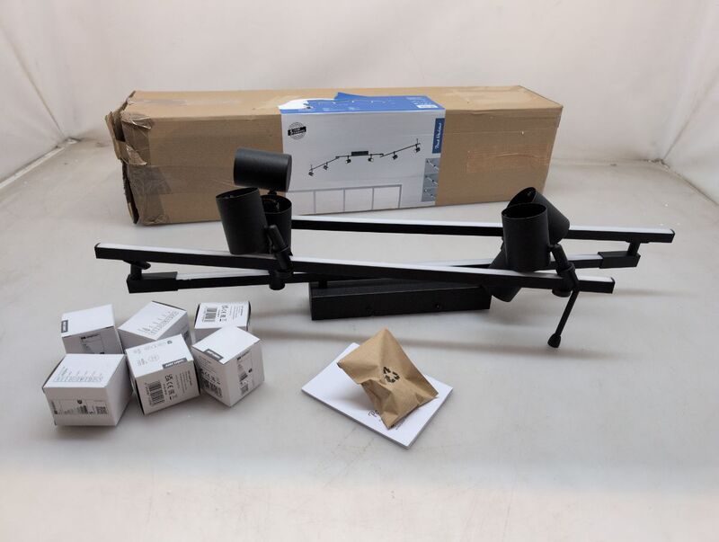 Paul Neuhaus Deckenstrahler Barik LED Strahler 6-flammig schwarz 188cm dimmbar - 4012248365458
