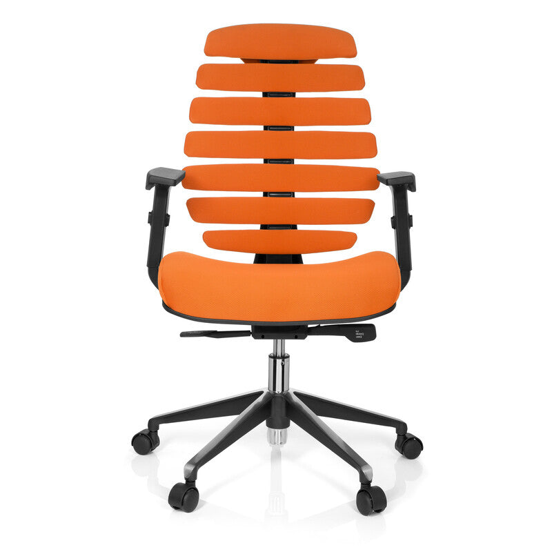 hjh OFFICE Bürostuhl Drehstuhl ERGO LINE II Stoff orange Stuhl Möbel  - 4251084640163