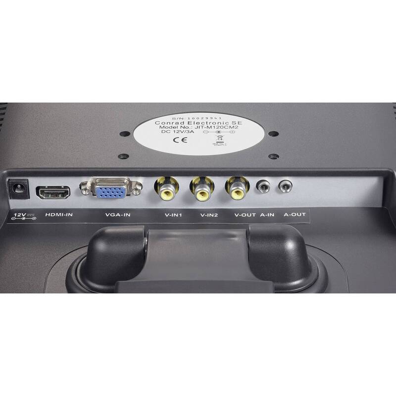 Renkforce LCD-Überwachungsmonitor Überwachungsbildschirm 30.48 cm 12 Zoll EEK: C - 4016138825596