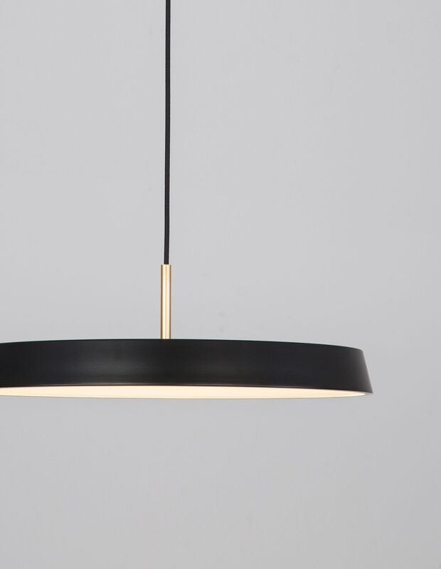 Nova Luce Pendelleuchte Hängeleuchte VETRO LED Schwarz Warmweiß 120x50 cm 35 W - 5212017425744
