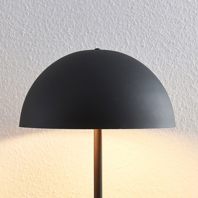 Lindby Tischleuchte Idalene LED Lampe Metall schwarz gold Höhe 51 cm Ø 35 cm - 4251096559880