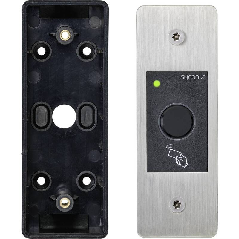 Sygonix Fingerprint RFID Zugangssystem Unterputz IP66 wetterfest schwarz 12V - 4064161183954