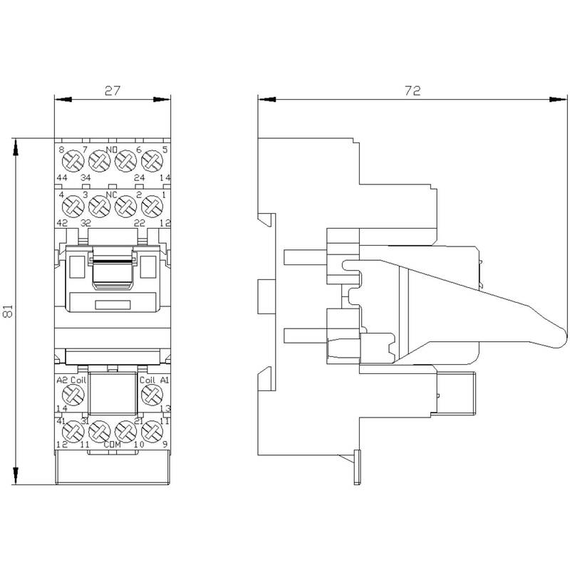Siemens LZS:PT5A5T30 Steckrelais 4 Wechsler Komplettrelais Relais IP20 Steckbar - 4011209674462