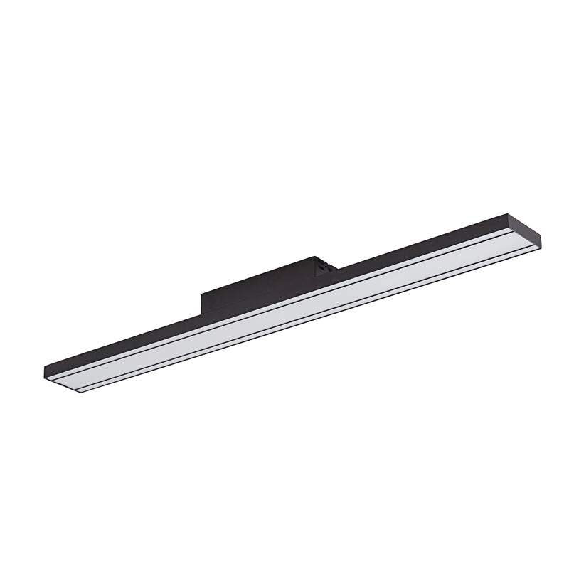 Lucande Deckenleuchte Leicy LED Lampe dimmbar schwarz 100x10cm RGB CCT 1770lm - 4251911766349