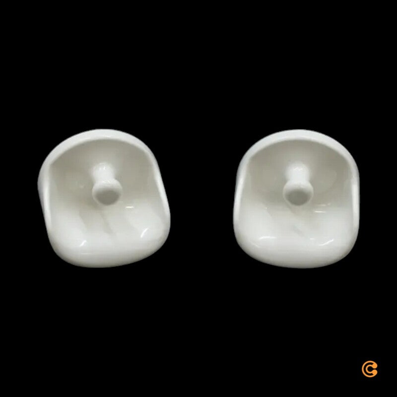 Kartell Kleiderhaken Set Garderobenhaken weiß opak Ø Tiefe 10 5 x 5 cm 2-teilig - 8034105783942