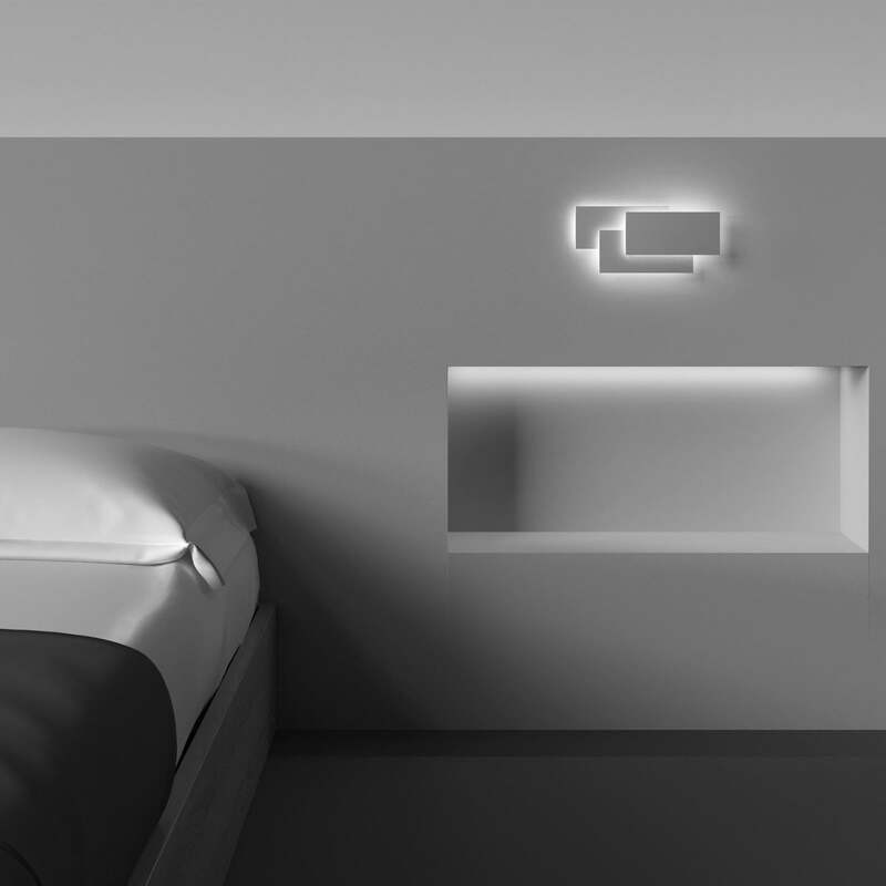 MAYTONI Wandleuchte Wandlampe Trame LED Leuchte Lampe weiß 26x12,5cm IP20 - 4251110042985