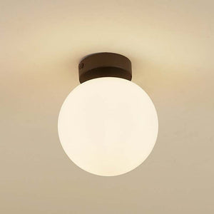 B-Ware Lucande Deckenlampe Bidolo LED Lampe dimmbar schwarz IP44 Ø15cm 17,7cm hoch