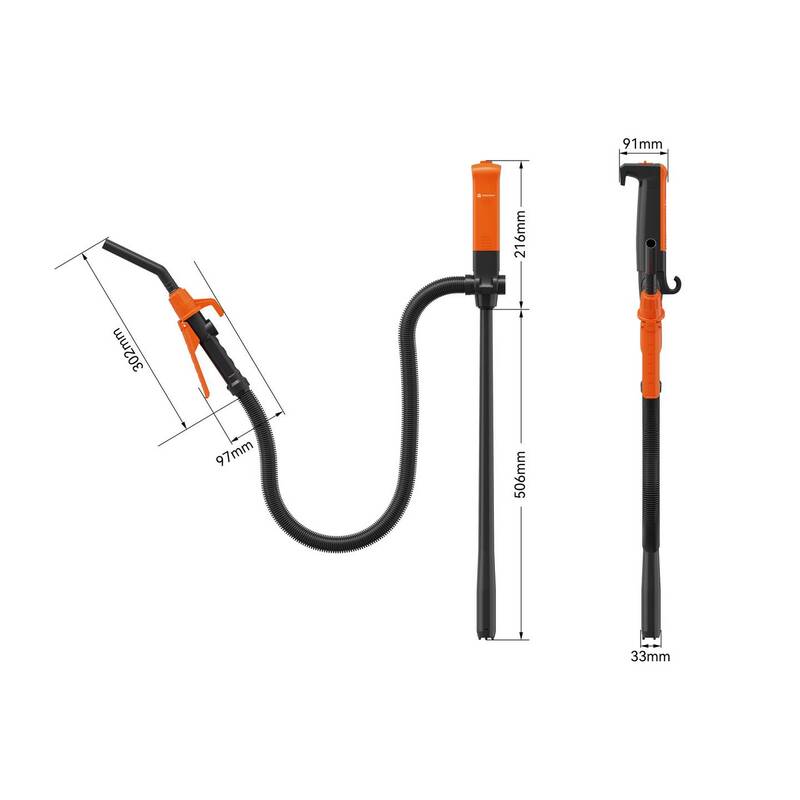 Toolcraft Elektrische Diesel- und Heizölpumpe 12V 12l/min Handpumpe tragbar - 4064161473031