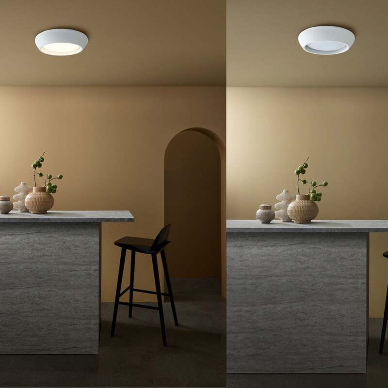 Beacon Deckenleuchte Leuchte Fjord weiß Gips GX53 Ø 28 cm Wohnraumleuchte Lampe - 9333509212614