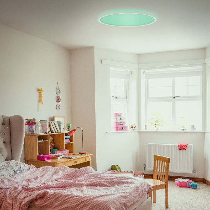 Briloner LED Deckenlampe RGBW Leuchte Slim Ø42cm dimmbar weiß Kunststoff 2700lm - 4002707385172