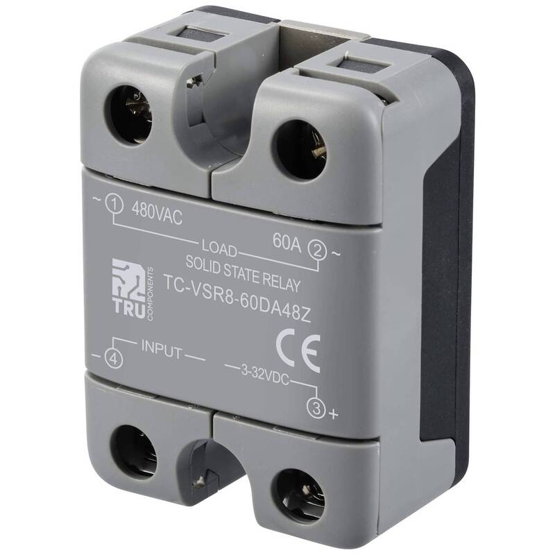 TRU COMPONENTS Halbleiterrelais TC-VSR8-60DA48Z 60A 480V AC - 4064161326245